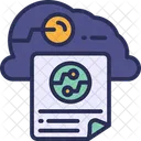 Cloud Data Storage Internet Icon