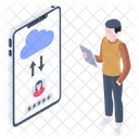 Cloud Admin Cloud Data Cloud Transfer Icon