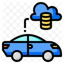 Cloud Data Server Ev Icon