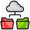 Cloud Data Network Cloud Computing Data Network Icon