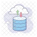 Cloud Data Processing Data Processing Data Storage Icon