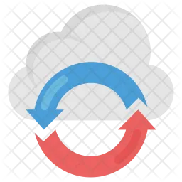 Cloud data processing  Icon