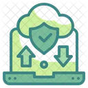 Cloud Data Security Cloud Internet Icône