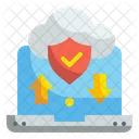 Cloud Data Security Cloud Internet Icône