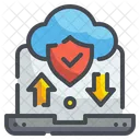 Cloud Data Security Cloud Internet Icône