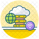 Smart Server Datacenter Cloud Data Server Icon