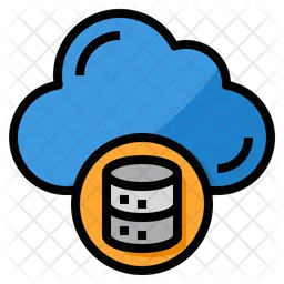 Cloud data server  Icon