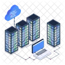 Cloud Data Servers  Icon