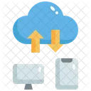 Cloud Data Sharing  Icon