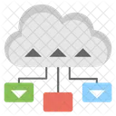 Cloud Data Sharing Icon