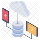 Cloud Data Sharing  Icon