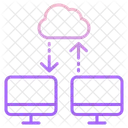 Cloud Data Sharing  Icon