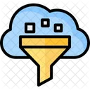 Cloud Data Sorting  Icon