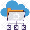 Cloud Data Storage Cloud Computing Cloud Hosting Icon