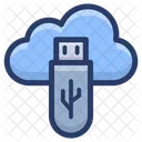 Cloud Data Storage Cloud Computing Cloud Hosting Icon
