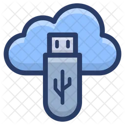 Cloud Data Storage  Icon