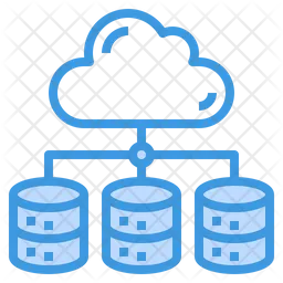 Cloud Data Storage  Icon