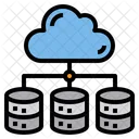 Cloud Data Storage  Icon