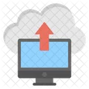 Cloud Data Uploading Icon