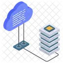Cloud Data Storage Cloud Server Cloud Hosting Icon