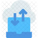 M Cloud Server Cloud Data Tranasfer Data Transfer Icon