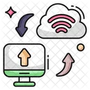 Cloud Data Transfer Data Exchange Data Transmission Icon