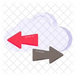 Cloud Data Transfer  Icon