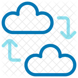 Cloud data transfer  Icon