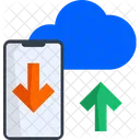 Cloud Data Transfer Data Sync Synchronize Icon