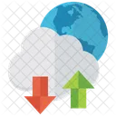 Cloud data Transfer  Icon