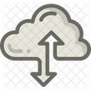 Cloud data transfer Icon