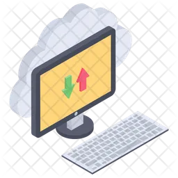Cloud Data Transfer  Icon