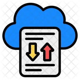 Cloud Data Transfer  Icon