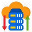 Cloud Data Transfer Server Transfer Icon