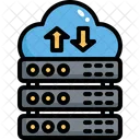 Cloud Data Transfer Cloud Server Cloud Database Icon