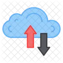 Cloud Data Transfer Data Transmission Data Synchronisation Icon