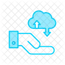 Cloud data transfer  Icon