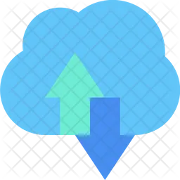 Cloud data transfer  Icon