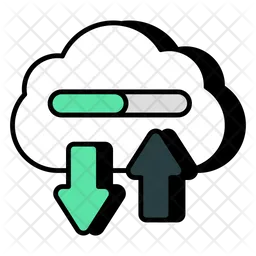 Cloud Data Transfer  Icon