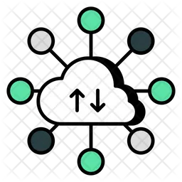 Cloud Data Transfer  Icon