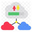 Cloud data transfer  Icon