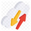 Cloud Data Transfer Data Exchange Data Transmission Icon