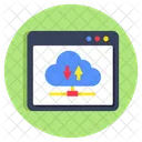 Cloud Data Transfer Data Exchange Data Transmission Icon