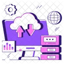 Cloud Data Transfer Data Exchange Data Transmission Icon