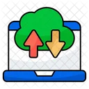 Cloud Data Transfer Data Exchange Data Transmission Icon