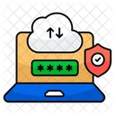 Cloud data transfer  Icon