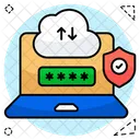 Cloud data transfer  Icon