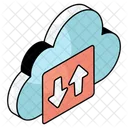 Cloud Data Transfer Cloud Data Transmission Data Technology Icon