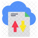 Cloud data transfer  Icon