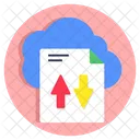 Cloud Data Transfer Cloud Data Transmission Data Technology Icon